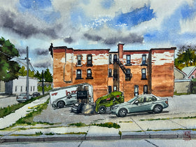 Cloudy May Sunday, Stratford, Ontario – Original Watercolour Painting